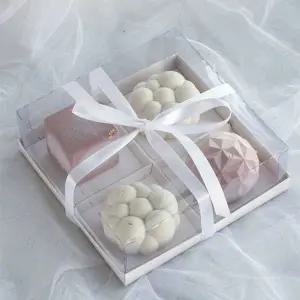 투명 4구 6구 상자 머핀 선물 디저트 타르트 컵케이크 화과자