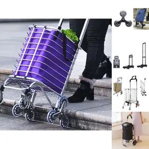 계단도 막오르는 8륜 장바구니카트/휴대용/짐수레/구루마/캠핑/이동/트롤리/캐리어/고급/운반/업무/마트