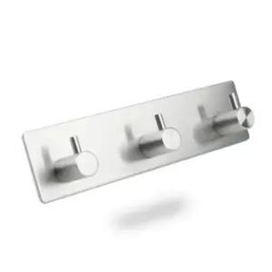 스테인레스 3구 다용도 후크 고리 부착식 벽걸이