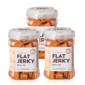 비그리 플랫져키 강아지 반려견 간식 개껌 덴탈 양치껌 치석제거껌 연어, 400g, 3개