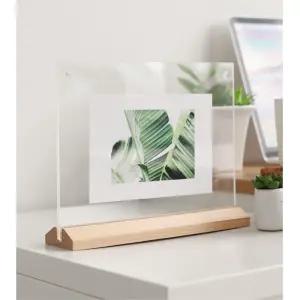 A4 카페메뉴판 우드프레임 스탠드 탁상액자 가족사진