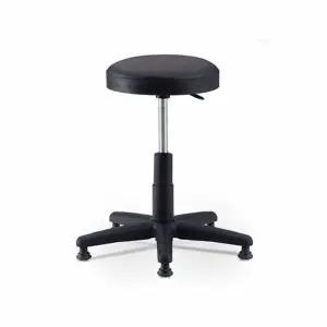 환의자 높은중심봉 고정-블랙/회전/의자/원형/바퀴/간이/진찰/작은/작업용/진료/진료실/진찰용/진료용