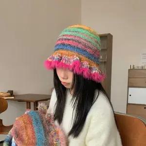 여자 버킷햇 니트 모자 겨울 방한모자 벙거지모자 방한모 (WFJM551)
