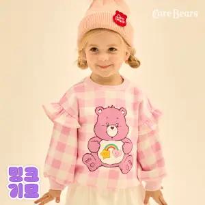 체크프릴기모맨투맨티셔츠