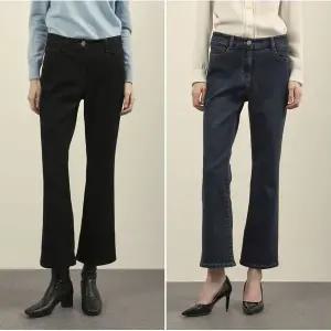 갤러리아 올리비아로렌 자수 디테일 부츠컷 데님 팬츠 VOCMP4W9141