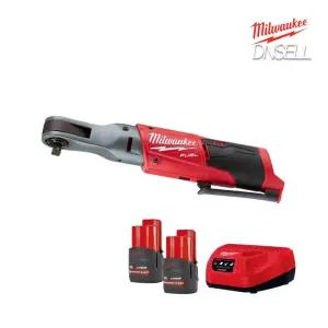 밀워키 M12 FIR38-252B 충전 임팩트 라쳇 3/8