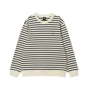 갤러리아 [캉골] 클래식 로고 스트라이프 스웨트셔츠 1784 오프화이트 (KRFCRT1