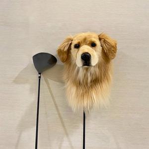 개 골프 클럽 헤드 커버 - 드라이버와 우즈를 위한 플러시 프로텍션이 있는 클럽용 재미있는 동물 헤드커버 | 남성 여성 애호가를 선물