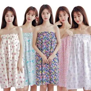 사우나방수치마 고정식 방수 찜질복 사우나 플라워