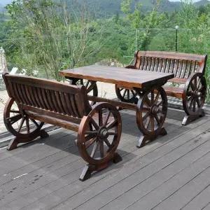 인테리어 야외 의자 카페 테라스 체어 야외용 테이블 원목 벤치 엔틱 바퀴