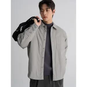 [에잇세컨즈] 패딩 오버핏 셔켓 - 그레이 (455X64LY93)