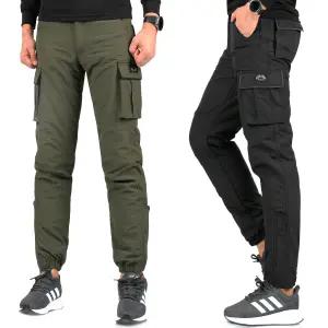PSPD1101 겨울 남성 기모 항공바지 카고 건빵 작업복