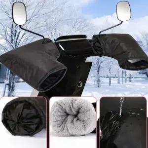 겨울용 방한토시 오토바이 스쿠터 핸들커버 빛반사 기모안감 방풍 방수 반사설계 워머