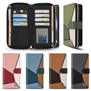 갤럭시S25울트라 케이스 스트랩 소가죽 지퍼 지갑