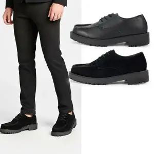 젠틀러슈 남성 4cm 키높이 무광？가죽？더비슈즈 정장구두