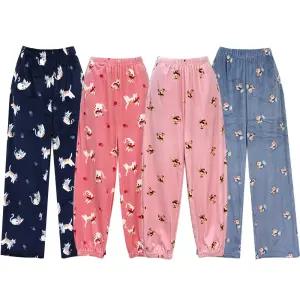 핑크존 꿀잠울트라밍크파자마 커플남성여성잠옷바지