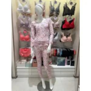 [갤러리아] G/비비안 레이온 꽃프린트 얇고 따뜻한 여성 내의 상하의세트(LG9277S)IPK