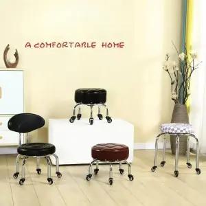 작업용 낮은 바퀴의자 보조 의자 스툴 둥근 이동식 바퀴