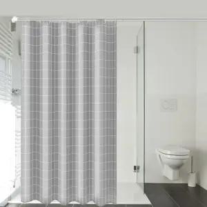 고급형 욕실 파티션 패브릭 방수 샤워커튼 120X200cm 부스물막이 화장실 커텐 커튼봉