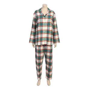 갤러리아 [바바라]면 기모 융 체크 겨울 여성 잠옷 파자마 AWP4615B RED