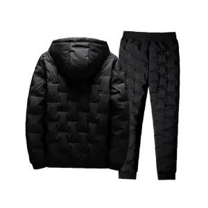 작업복하의 남성패딩 후드점퍼 등산패딩 여성점퍼 운동복 겨울방한 세트 상하의