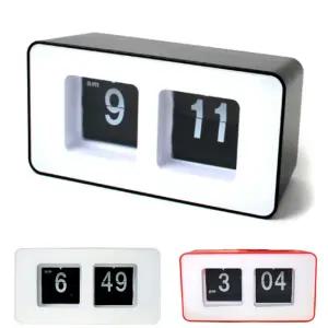 모던 심플 오토 플립 시계/사무실/조명/미니/탁상/스탠드/소형/알람/전자/아날로그/달력/디지탈/무선/탁상