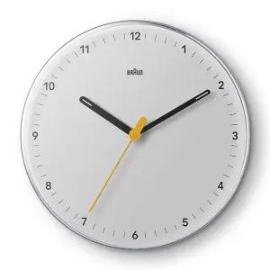 [BRAUN]브라운 BC26W 저소음 벽시계 지름 23cm