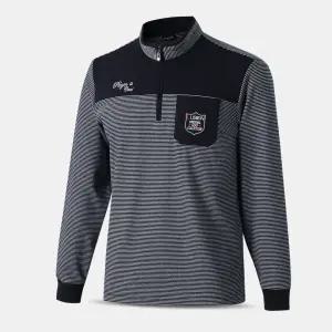 남성 약기모 스판 줄무늬 반집업 골프티 MYW65 겨울