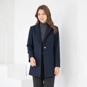 [모슬린]엄마옷 울모직 정장 테일러드 카라 하프 코트 511FGH020 마담중년여성빅사이즈50대60대