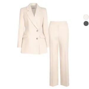 SET 여성 저스트 원버튼 겨울정장 자켓+기모팬츠 세트