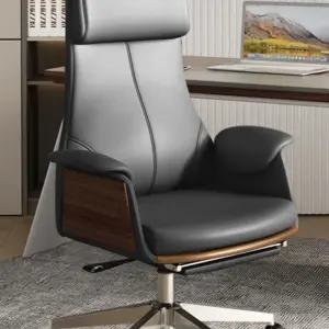 임원의자 중역 사장 중역용 회장의자 고급 로우백 대표 가죽
