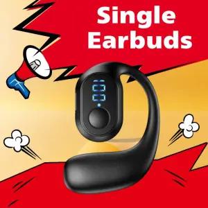 넥밴드이어폰 이어훅 무선 이어폰 블루투스 53 미니 핸즈프리 방수 스포츠 음악 헤드셋 싱글 이어버드 OWS