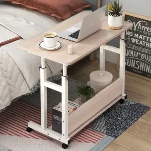 MD홍 이동식 보조책상 40cm 편안함 않는 x 80cm 흔들리지 사이드테이블