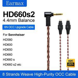 Sennheiser Hd660S2 Jinbao Hifi 헤드폰 업그레이드 케이블 Xlr 4핀 단결정 구리 교체 가능 밸런스드