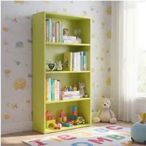 4단 600 낮은 책장  사무용가구  책꽂이 서재가구  선반장  장식장