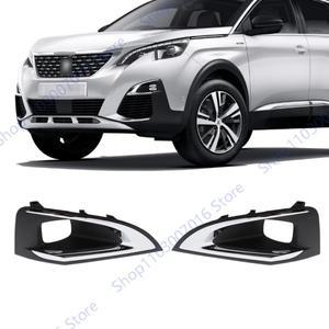 앞범퍼 안개등 커버 그릴 램프 트림 프레임 푸조 3008 P84 2016 9817136777 1806095 엑스