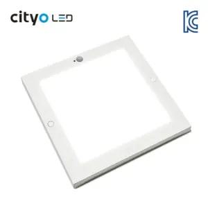 씨티오 LED 바로 사각 센서등 30W 33cm(13인치) 현관 계단 복도 주차장 방습등