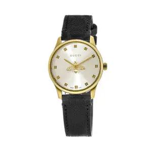 구찌 YA1265023 G타임리스 여성 가죽 쿼츠 29mm