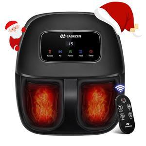 열이 있는 발 마사지 기계, 무선 리모컨이 있는 시아츠 발 마사지기, 2026년 업그레이드된 깊은 반죽, 족저 근막염, 신경병증, 여성 엄마 남성 아빠를 위한 생일 선물, 발 사이즈 14까지 가능