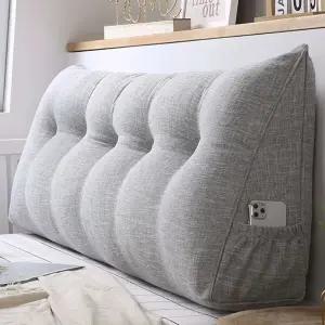 모던 삼각등받이쿠션 대형등쿠션 60x50x20cm 침대헤드 쿠션 소파