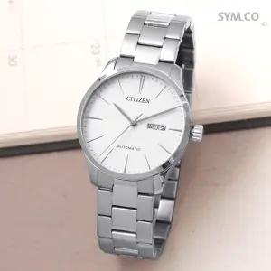 시티즌 NH8350-83A 오토매틱 실버 아날로그 캐쥬얼 남자 메탈 시계 c