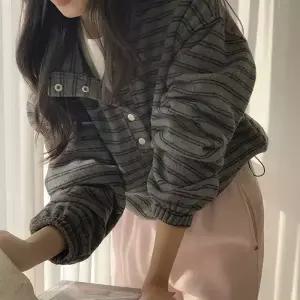 [코코블랑] 멜타 후리스 반오픈 기모 맨투맨