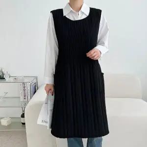 [이솔홈] 누빔 주름 겨울 원피스 앞치마