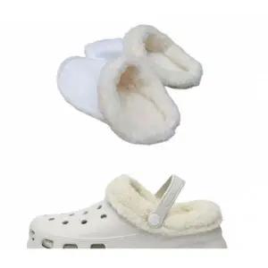 크로스오버 크로스 악어슬리퍼 호환 털 탈부착 내피털 안감 인조 양털 방한화 겨울신발 털슬리퍼 (크록스호