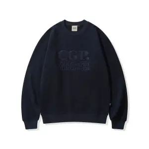 매장정품 코드그라피 CGP 기모 스퀘어 로고 맨투맨_다크네이비 CBEWUTL060DN 494044