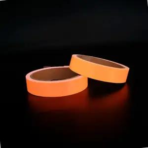 형광테이프 야광테이프 주황 소형 2cm x 5m/야광/테이프/스티커/라인/반사/오토바이/안전/필름/자전거/축광