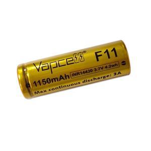 Vapcell 손전등용 충전식 14430 리튬 이온 배터리 F11 1150mAh 3A 3.7V