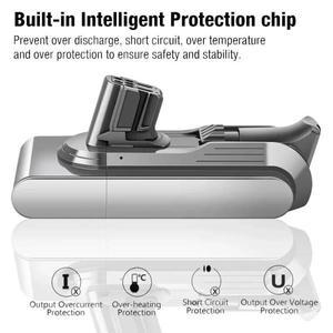 다이슨 진공 청소기 배터리 V12 시리즈 SV20, SV30, SV35, SV46 핸드헬드 진공 청소기 교체 배터리