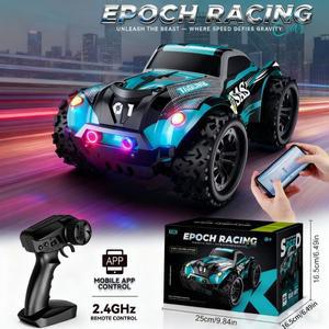 APC 2.4GHz RC 자동차 오프로드 차량 모바일 앱 제어 LED 라이트 1:20 스케일 고속 원격 레이싱 장난감 소