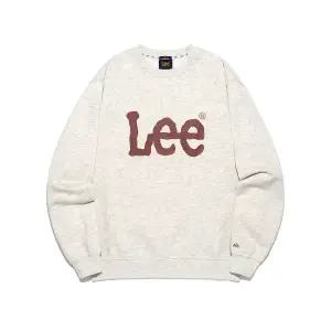 매장정품 리 LEE 빅 트위치 로고 맨투맨 오트밀 LE2503CR01OT 530555
